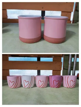 Mini Vaso Vasetto Ceramica Pianta Grassa