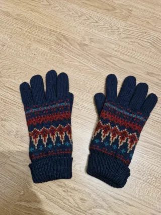 Guantes de punto nórdicos talla L