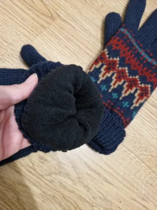 Guantes de punto nórdicos talla L