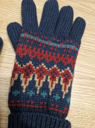 Guantes de punto nórdicos talla L