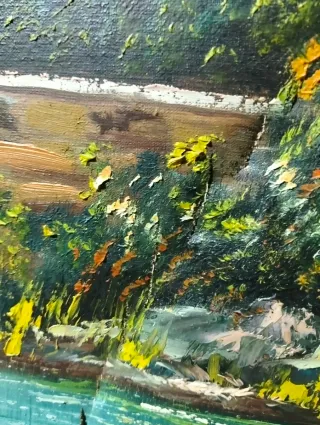 Lienzo antiguo J Rodríguez .