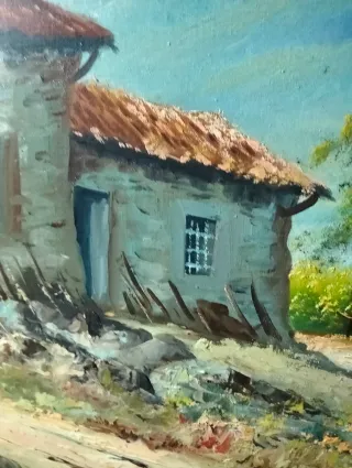 Lienzo antiguo J Rodríguez .