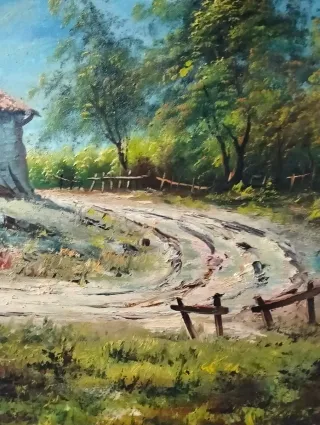 Lienzo antiguo J Rodríguez .