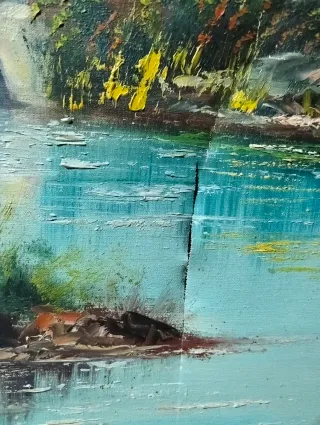 Lienzo antiguo J Rodríguez .