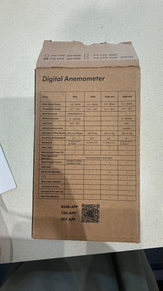 Anemómetro Digital HoldPeak