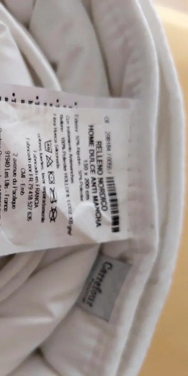 Relleno nórdico blanco