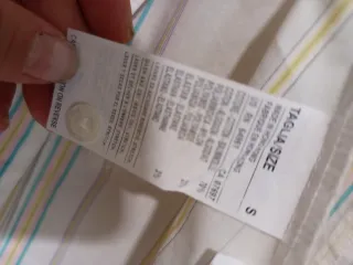 Camisa Benetton de manga tres cuartos. TALLA S