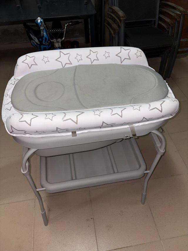 Cambiador bañera bebé estrellas unisex