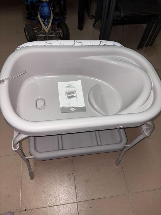 Cambiador bañera bebé estrellas unisex