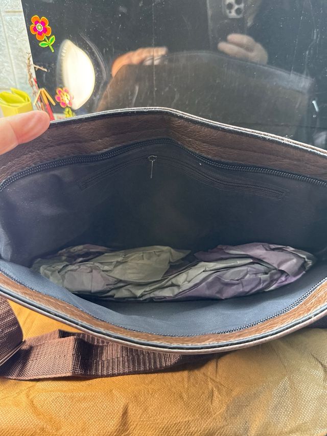 Bolso bandolera marrón