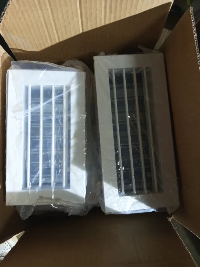 Rejilla de aire blanca