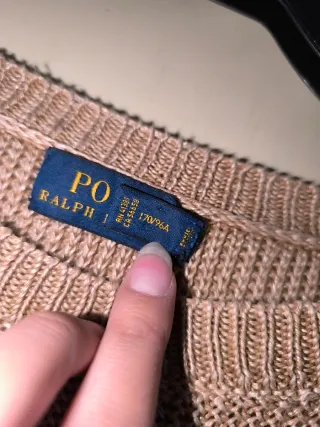 Jersey Polo Ralph Lauren rayas beige/naranja