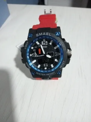 Reloj SMAEL Negro y Rojo