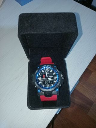 Reloj SMAEL Negro y Rojo