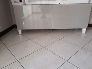 Mobili soggiorno 3 pezzi bianco/grigio