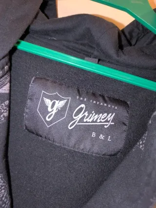 Sudadera Grimey Negra con Estampado