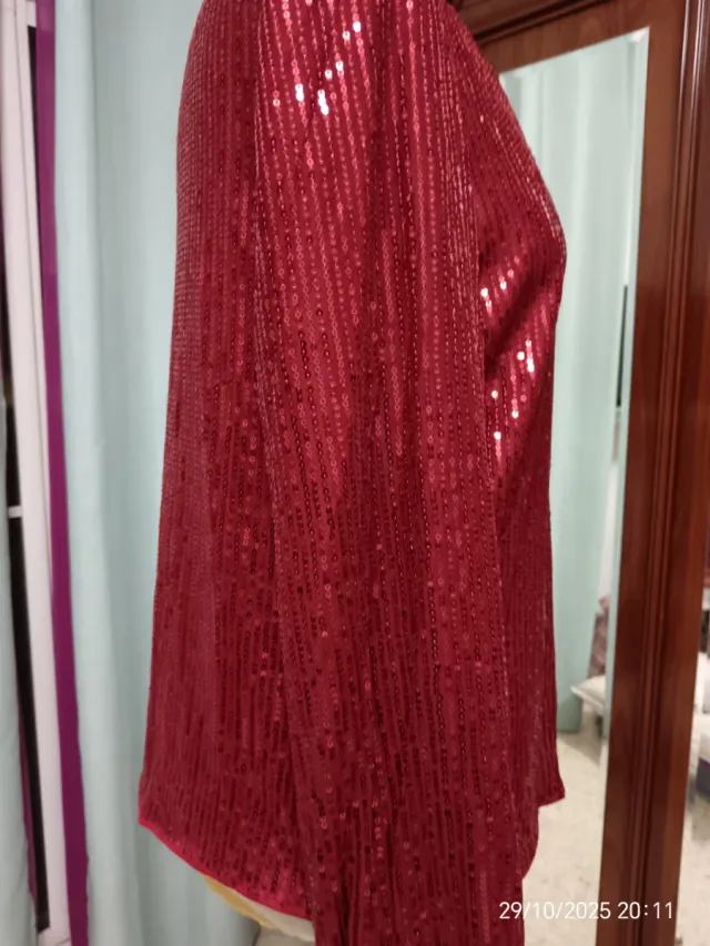 Blusa de lentejuelas roja