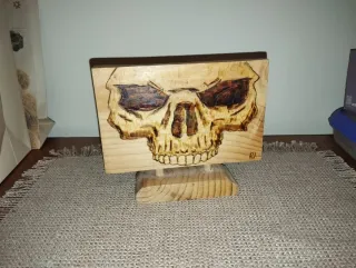 Madera calavera decorativa