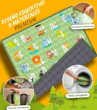 Alfombra infantil ABC animales