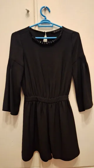 Mono Zara negro pedrería