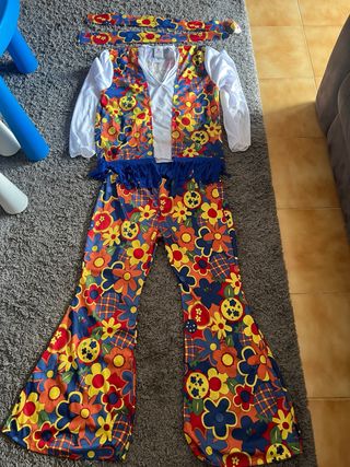 Disfraz Hippie Talla Única - Un Solo Uso
