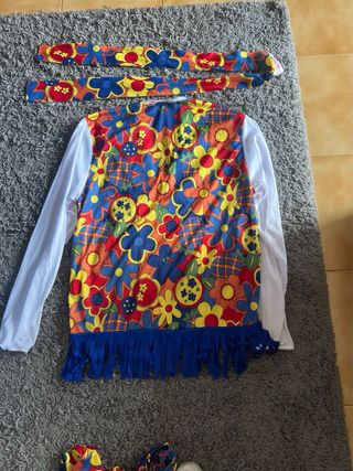 Disfraz Hippie Talla Única - Un Solo Uso
