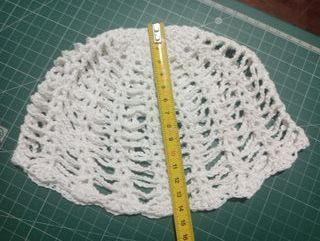 Gorro en red hecho a mano a crochet_Mesh Hat