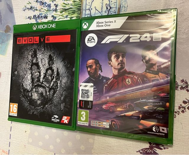 Juegos Xbox One Formula1 24 y EVOLVE 24€ F1 xbo x.