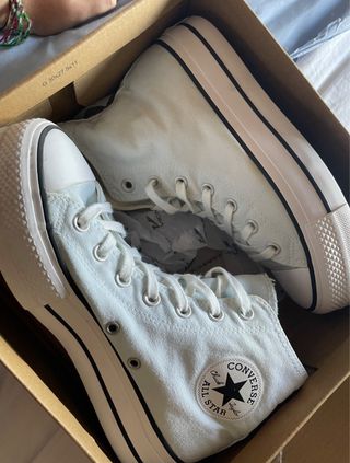 Converse All Star Azul Claro Plataforma
