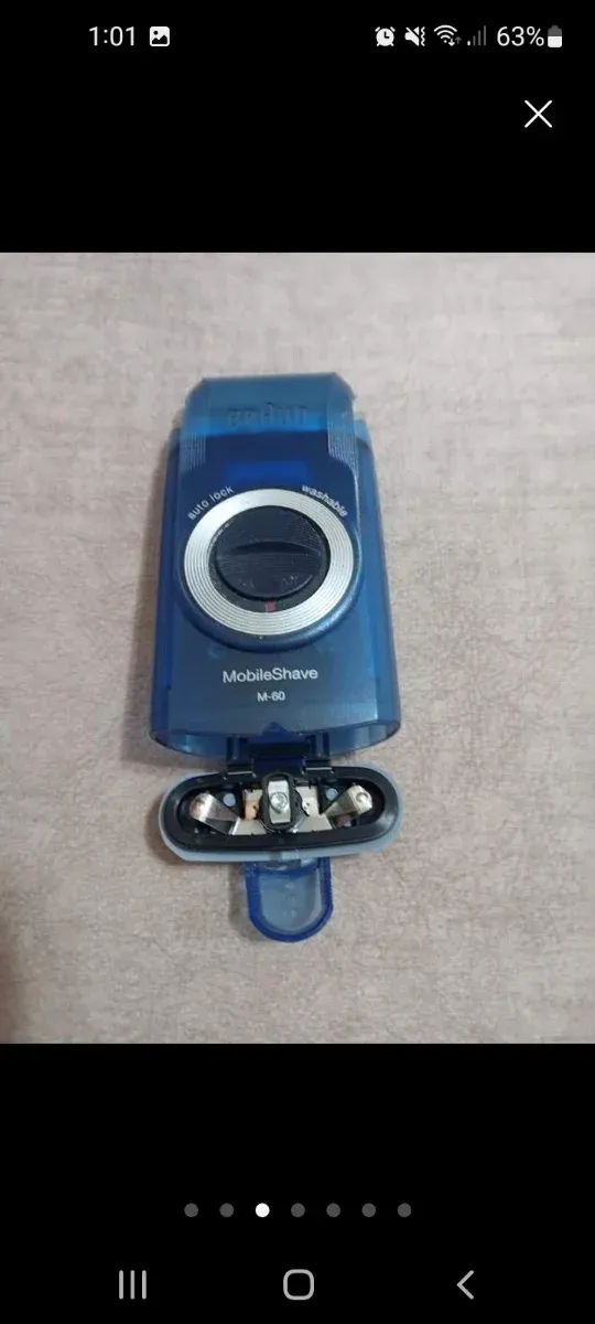 Afeitadora Braun MobileShave M-60 Azul