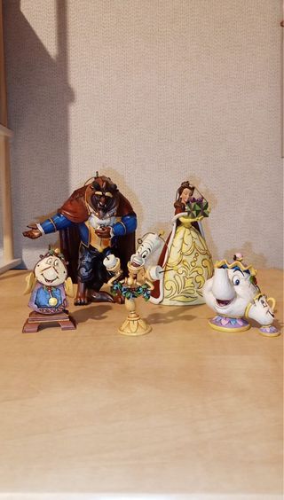 Figuras Disney La Bella y la Bestia