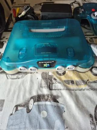 Nintendo 64 Azul + Mandos y Juegos