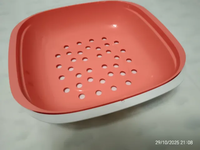 Panera Tupperware Naranja/Blanco