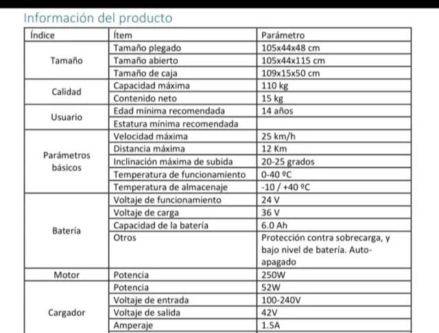 Patinete Eléctrico E-town