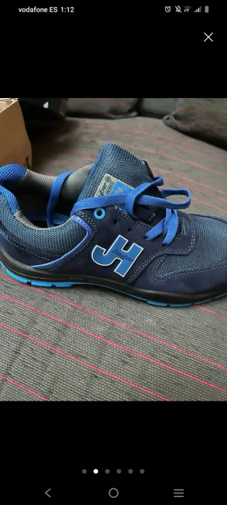 Zapatos Jhayber Seguridad Azul y Negro