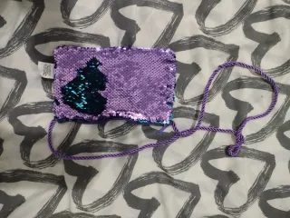 Bolso de lentejuelas morado