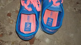 Adidas Neo Zapatillas Azul y Rosa