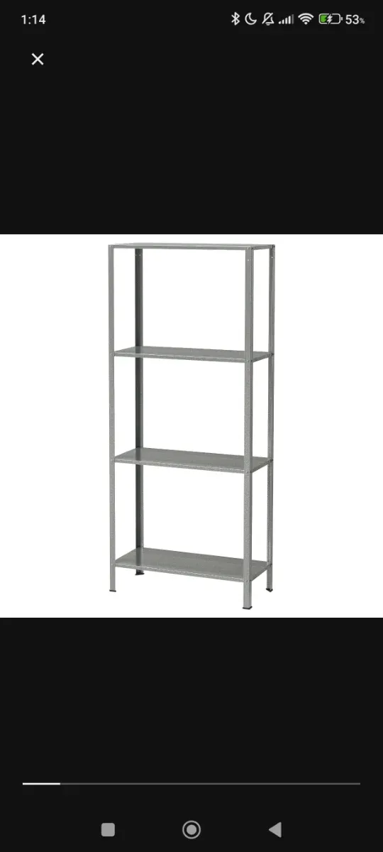 Estanterías metálicas Ikea grises