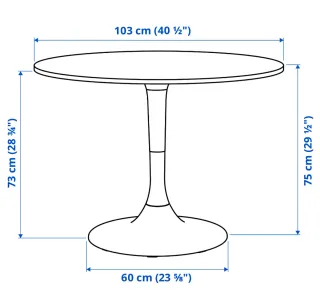 Tavolo Ikea Docksta bianco