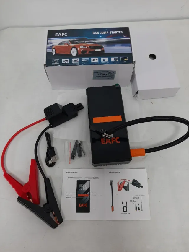 Arrancador Coche/Moto 4 en 1 Potente y Multifunció