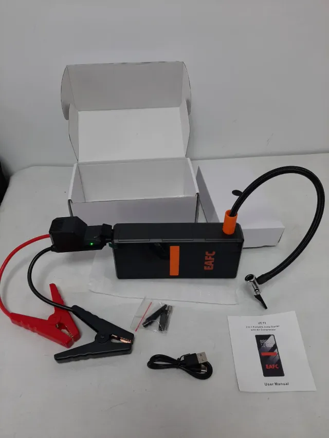 Arrancador Coche/Moto 4 en 1 Potente y Multifunció