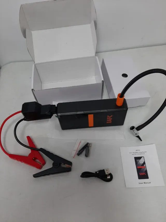 Arrancador Coche/Moto 4 en 1 Potente y Multifunció