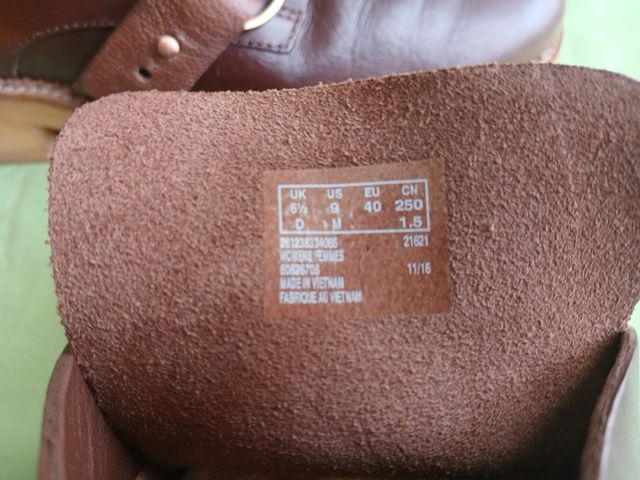 Zapatos Clark Marrones Talla 40