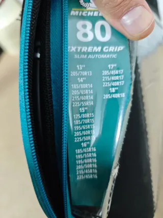 Cadenas Nieve Michelin 7mm N80