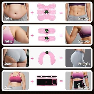 Electroestimulador Muscular EMS - Set Completo