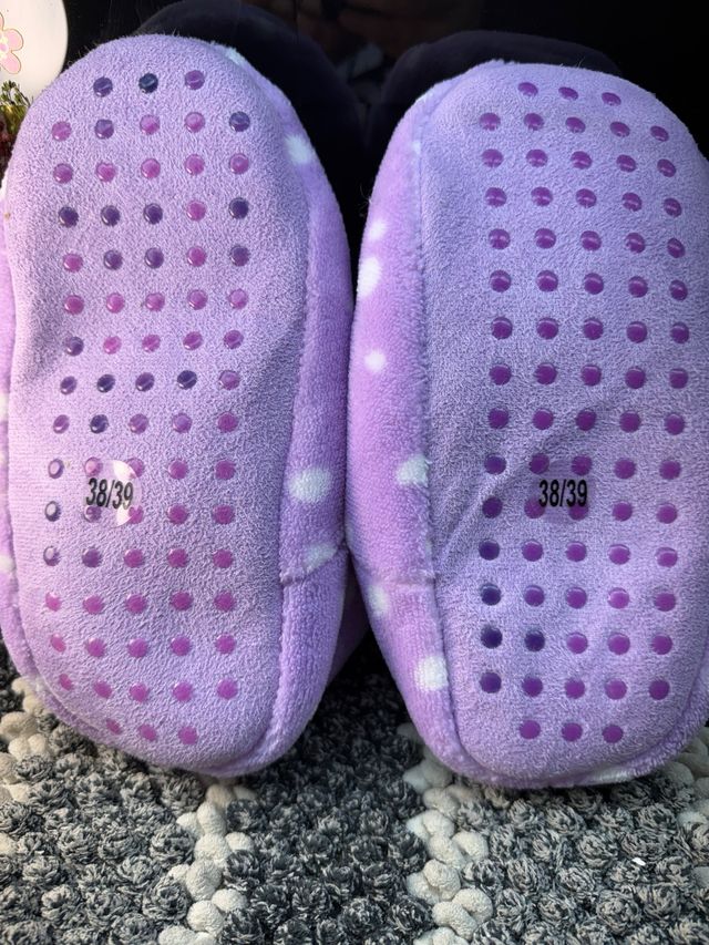 Pantuflas Homeshoes Morado/Blanco Talla 39