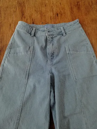 Pantalón vaquero Mango ancho azul