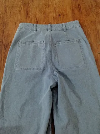 Pantalón vaquero Mango ancho azul