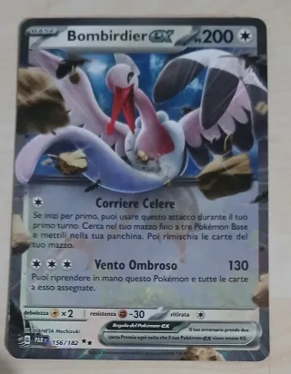 Carta Pokemon Bombirdier EX 156/182
