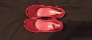 Sandalias Melissa Terciopelo Rojo